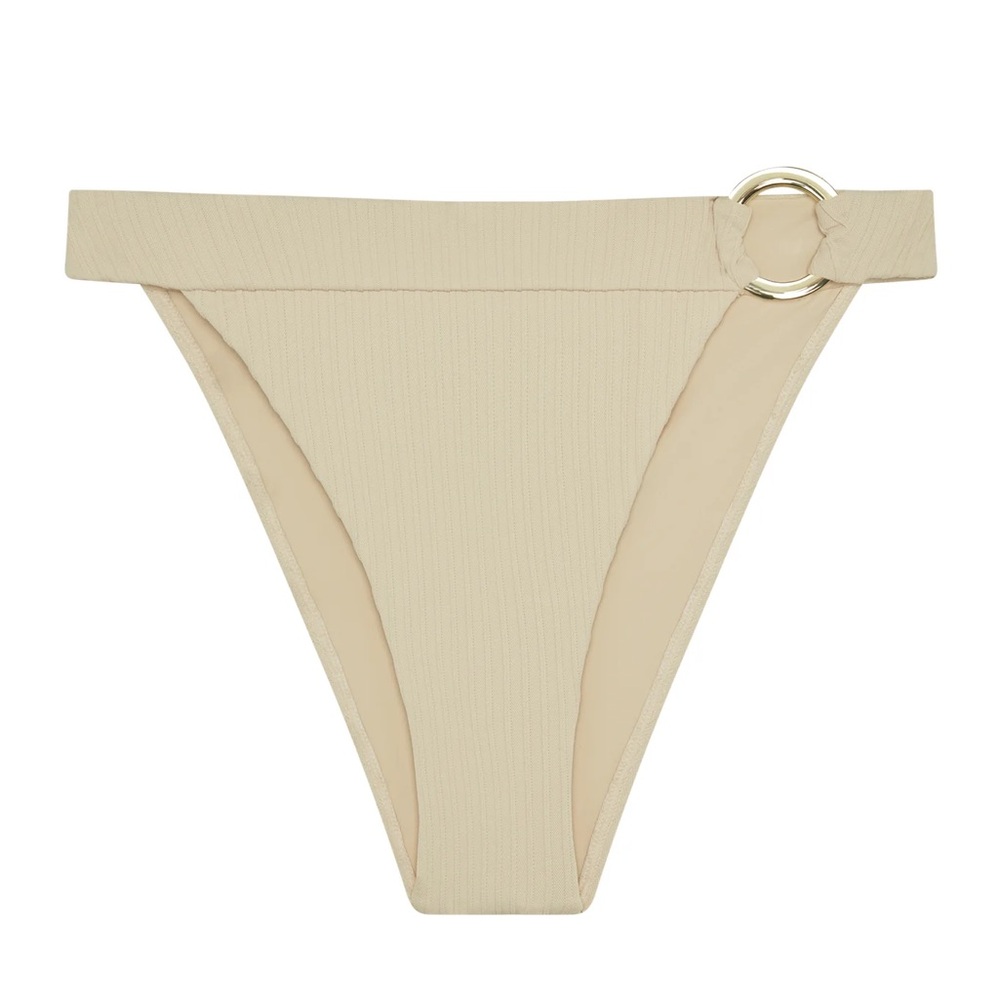 Monday Swimwear Bikini Bottom Antigua - Oak Crinkle